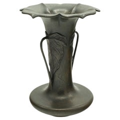 Antique Art Nouveau Posy Vase, French, Bronze, Decorative Flower Pot, Victorian