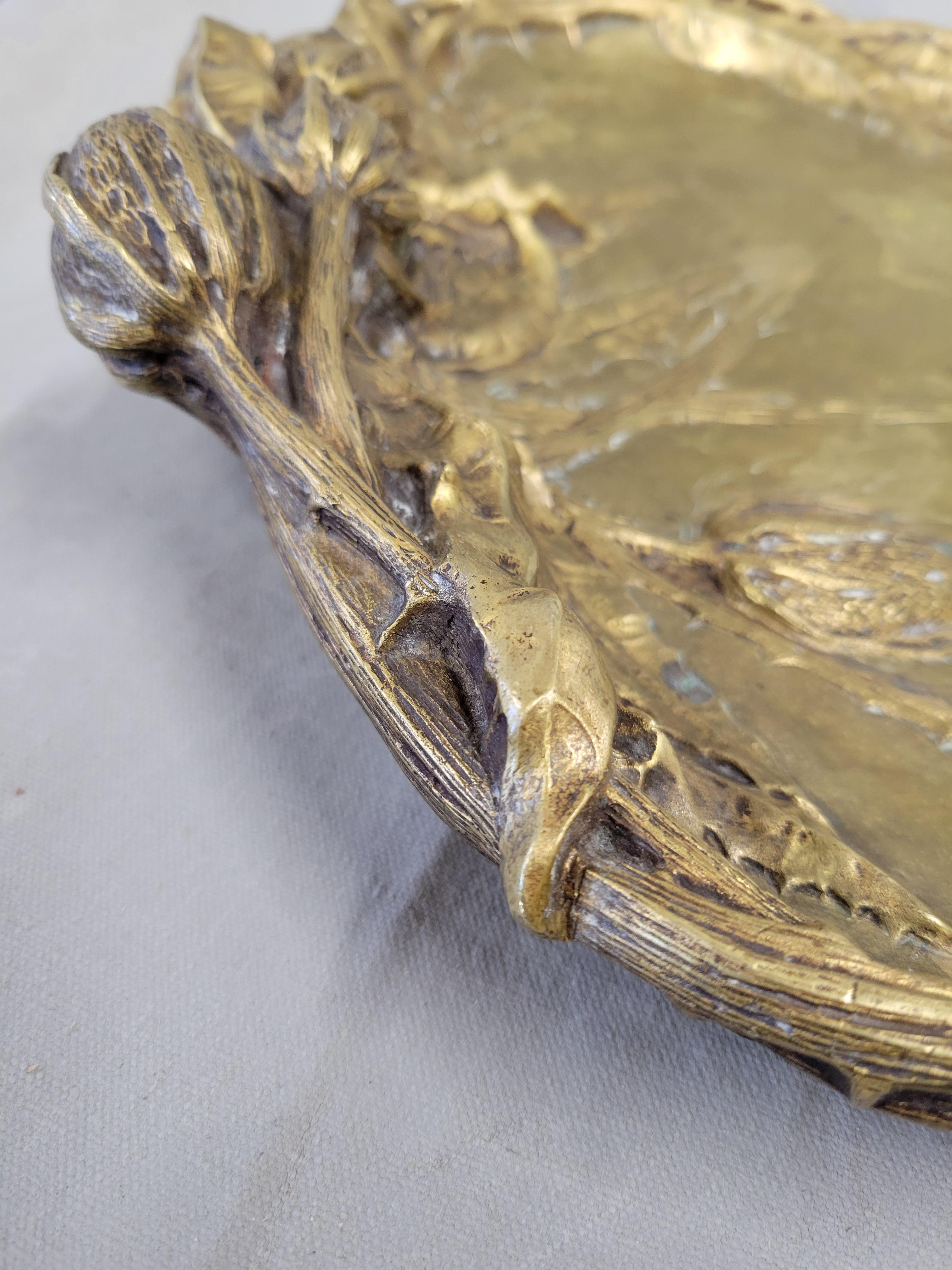 Antique Art Nouveau Signed Albert Marrionet Bronze 