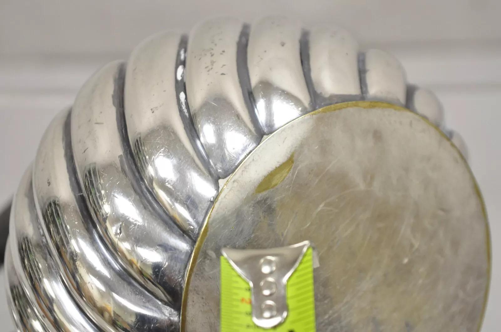 Antico Art Nouveau placcato in argento con design a spirale Teiera Bollitore da tè in vendita 3