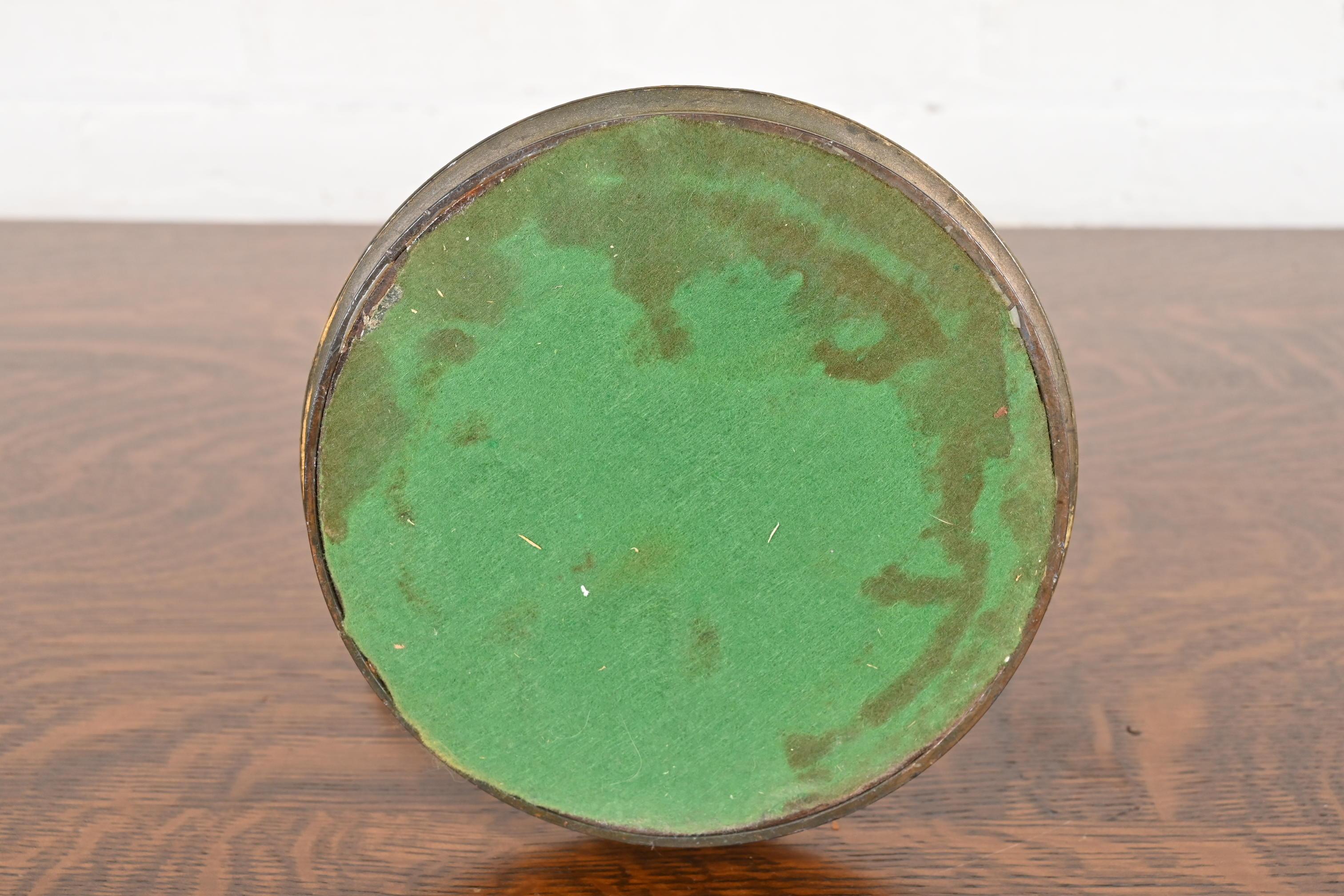 Ancienne lampe de bureau Art Nouveau en verre delag à la manière de Handel, vers 1920 en vente 3