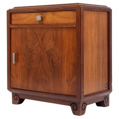 Vintage Art Nouveau Small Wooden Cabinet by Majorelle, France, Signed