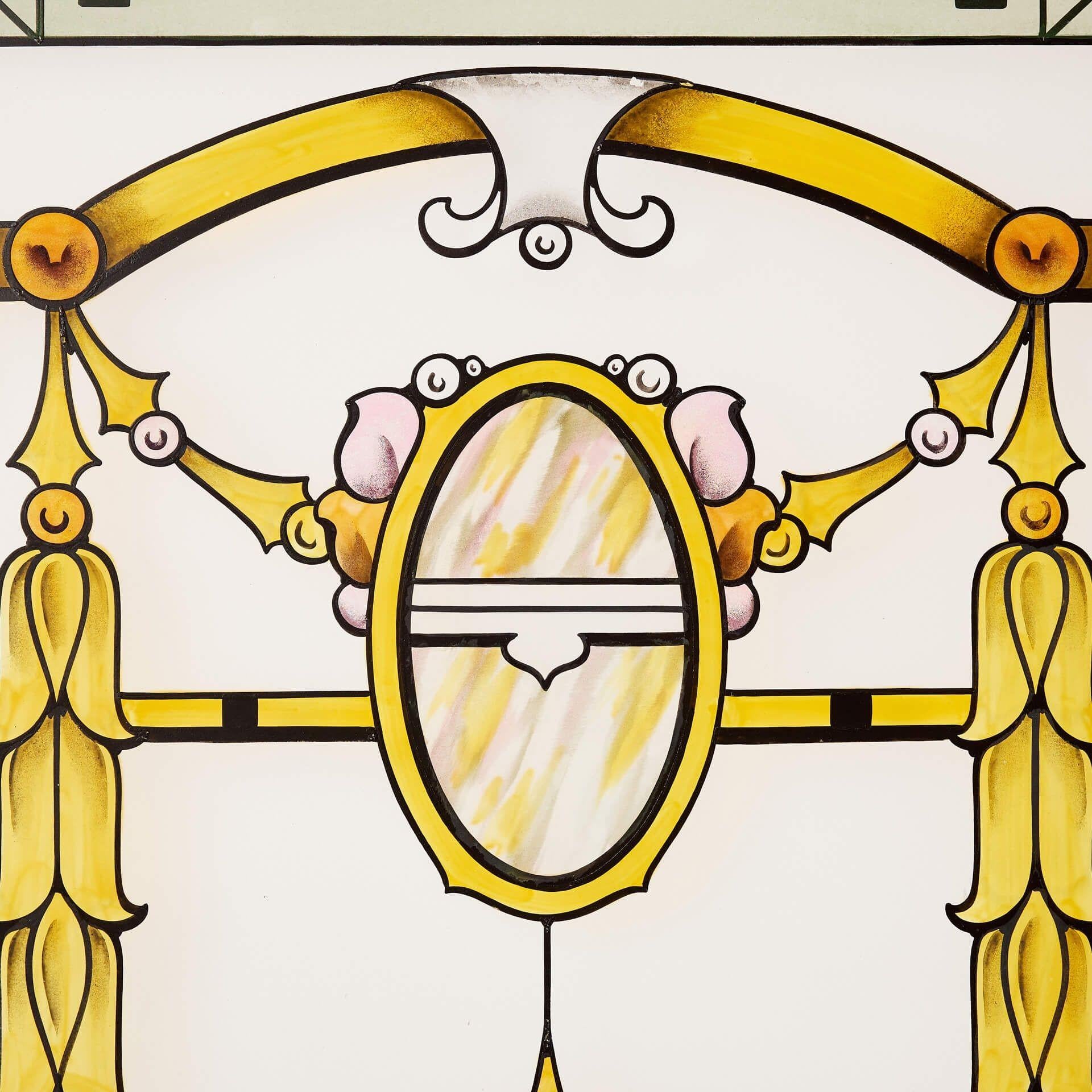 Vidriera antigua Art Nouveau Inglés en venta