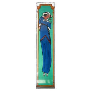 Pre-Raphaelite Stained Glass Window Panel For Sale at 1stDibs