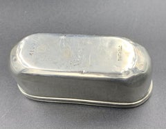 Antique Art Nouveau Sterling Silver Overlay Flask by Alvin