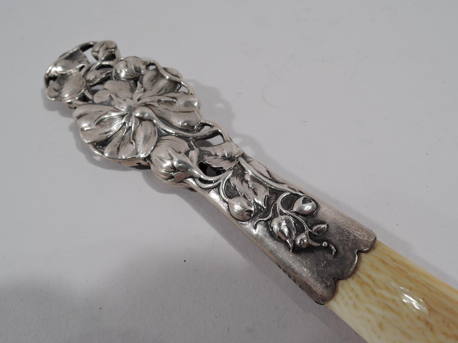 Antique Art Nouveau Sterling Silver Paper Knife In Good Condition In New York, NY