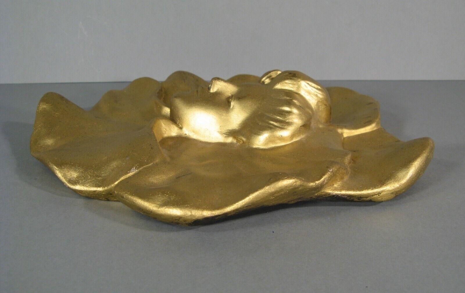 Antique Art Nouveau Terracotta Bas-Relief Mask of a Woman (c. 1900) - 1Y192 5