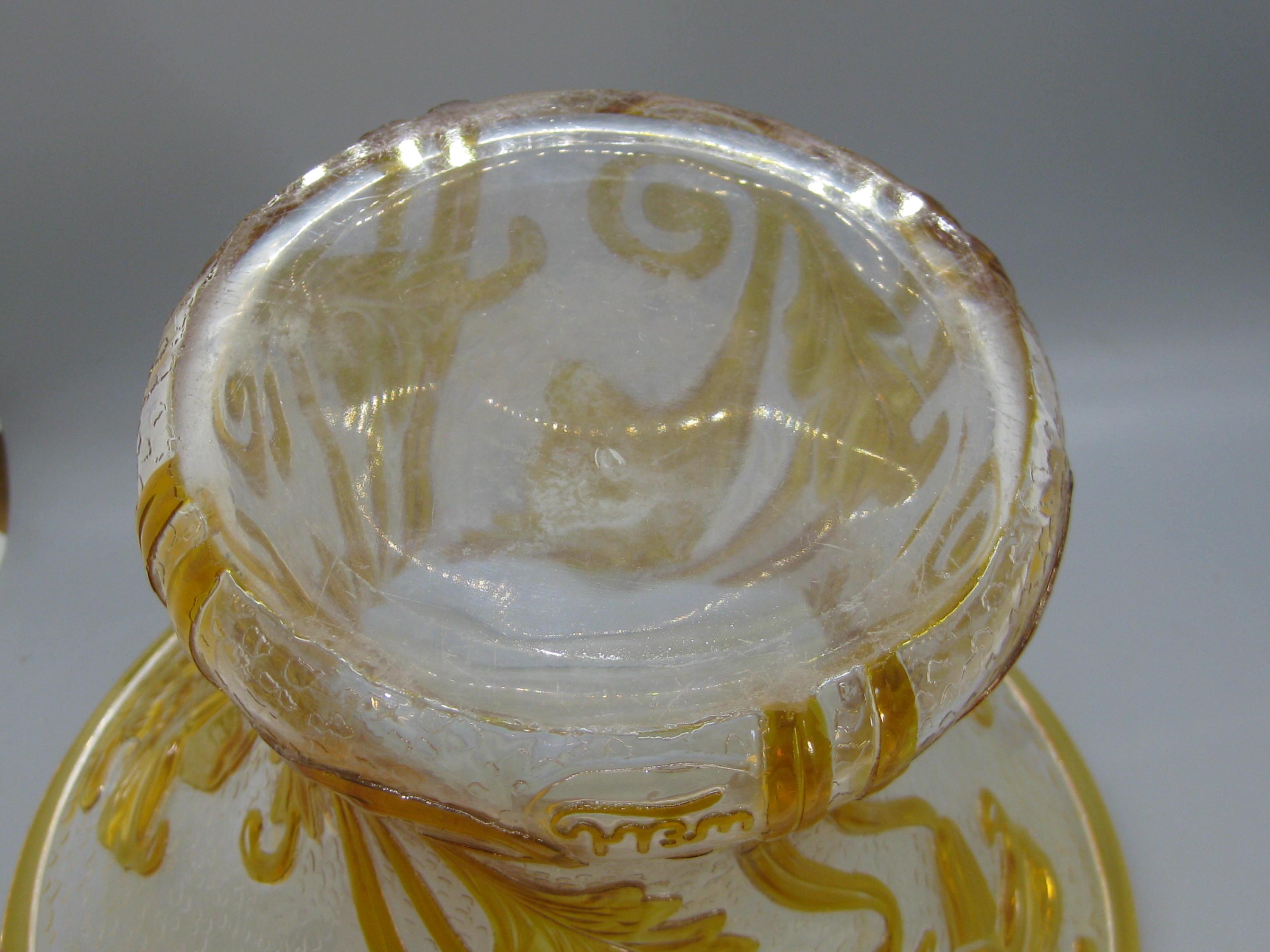 Antique Art Nouveau Thomas Webb Fleur Lily Flower Cameo Art Glass Vase Signed! For Sale 11