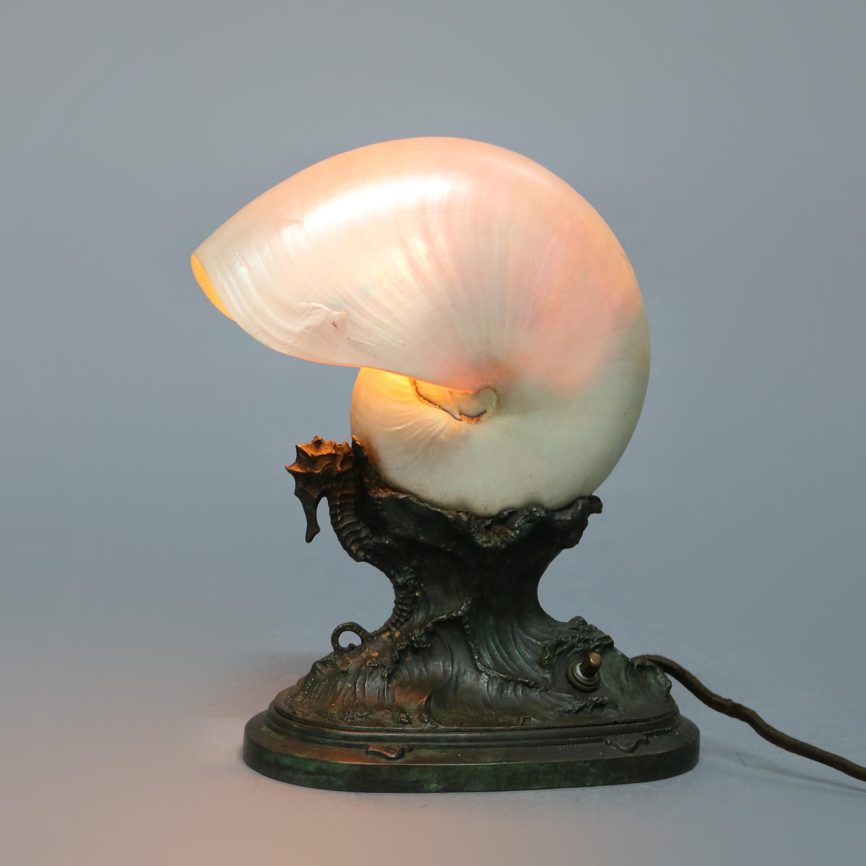 tiffany shell lamp