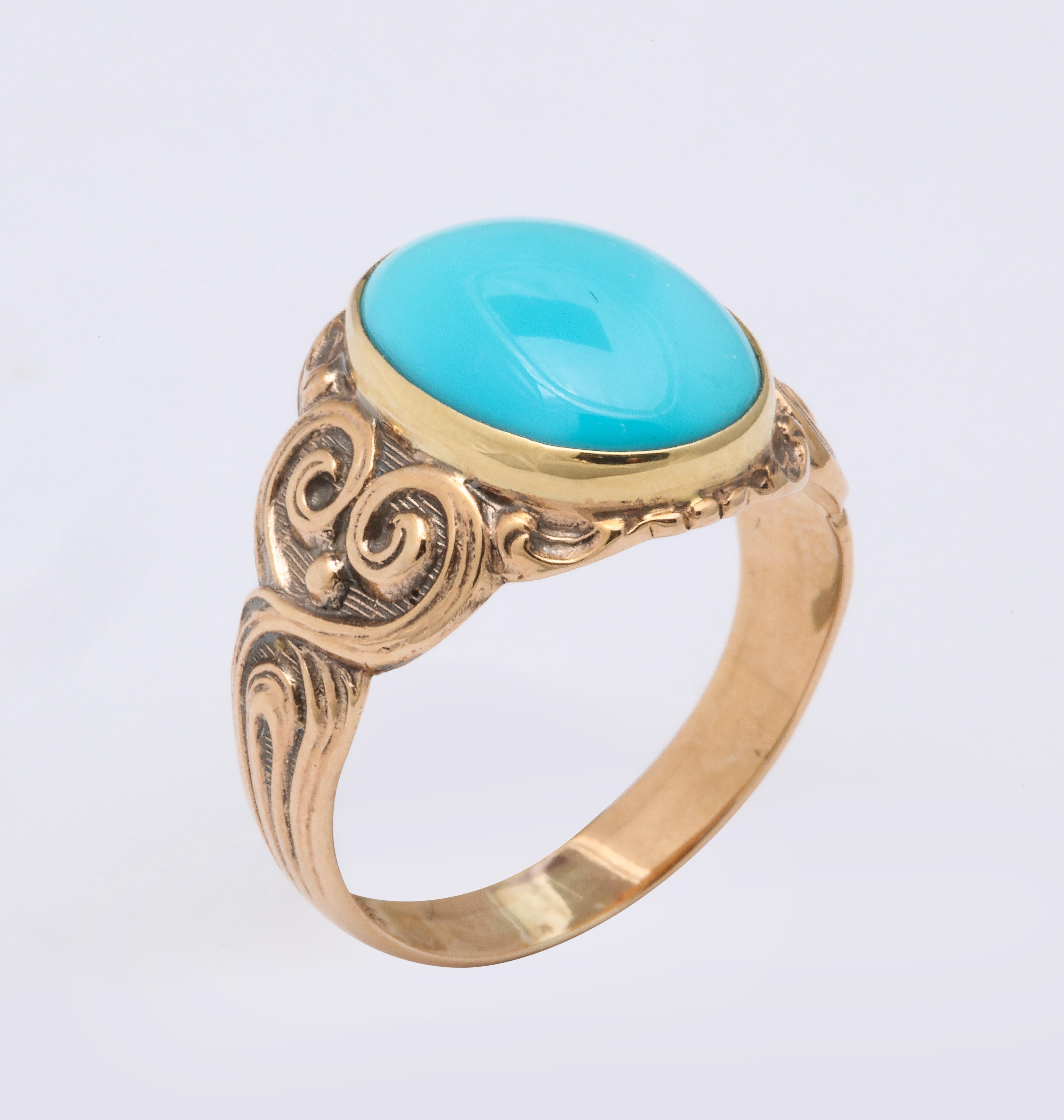 antique turquoise ring