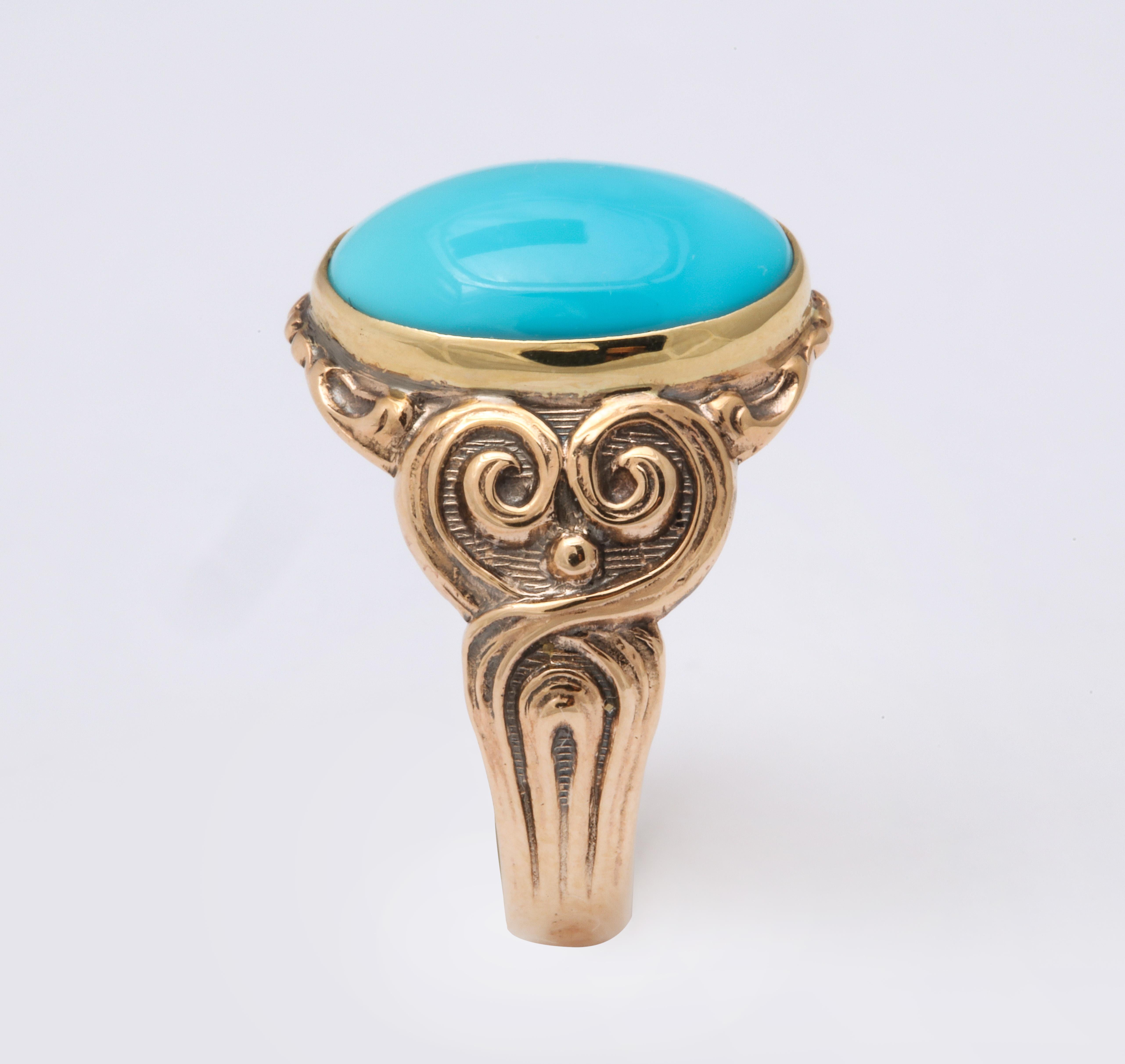 turquoise antique ring