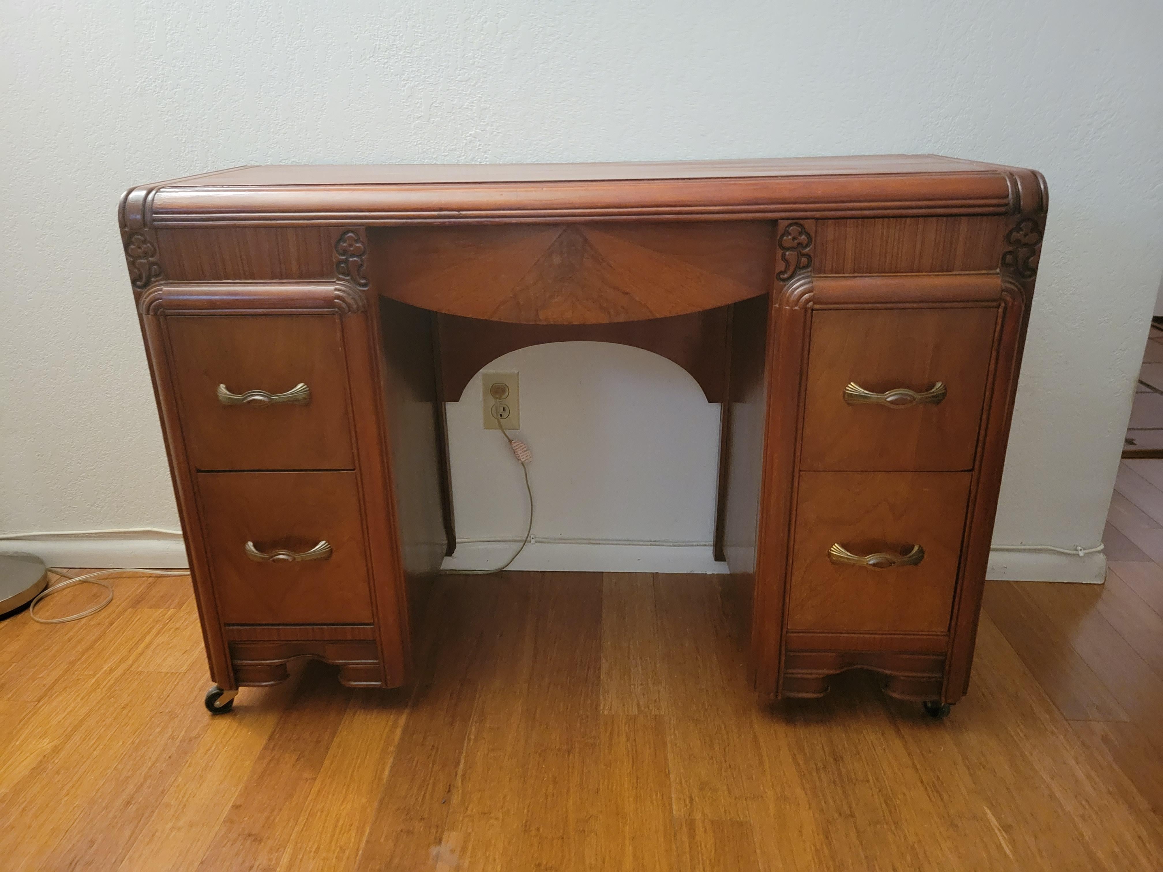 Antique Art Nouveau Vanity (Desk) 43