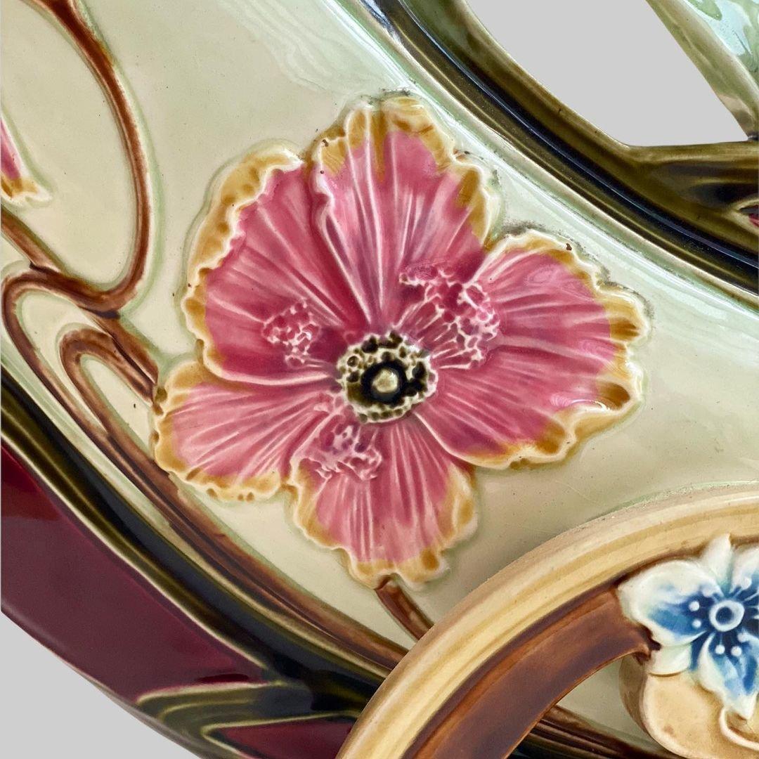 Late 19th Century Antique Art Nouveau Vase from Eichwald For Sale