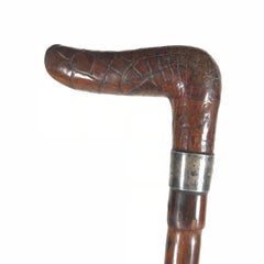 Antique Art Nouveau Walking Stick, Hallmarked, Austria, 1900