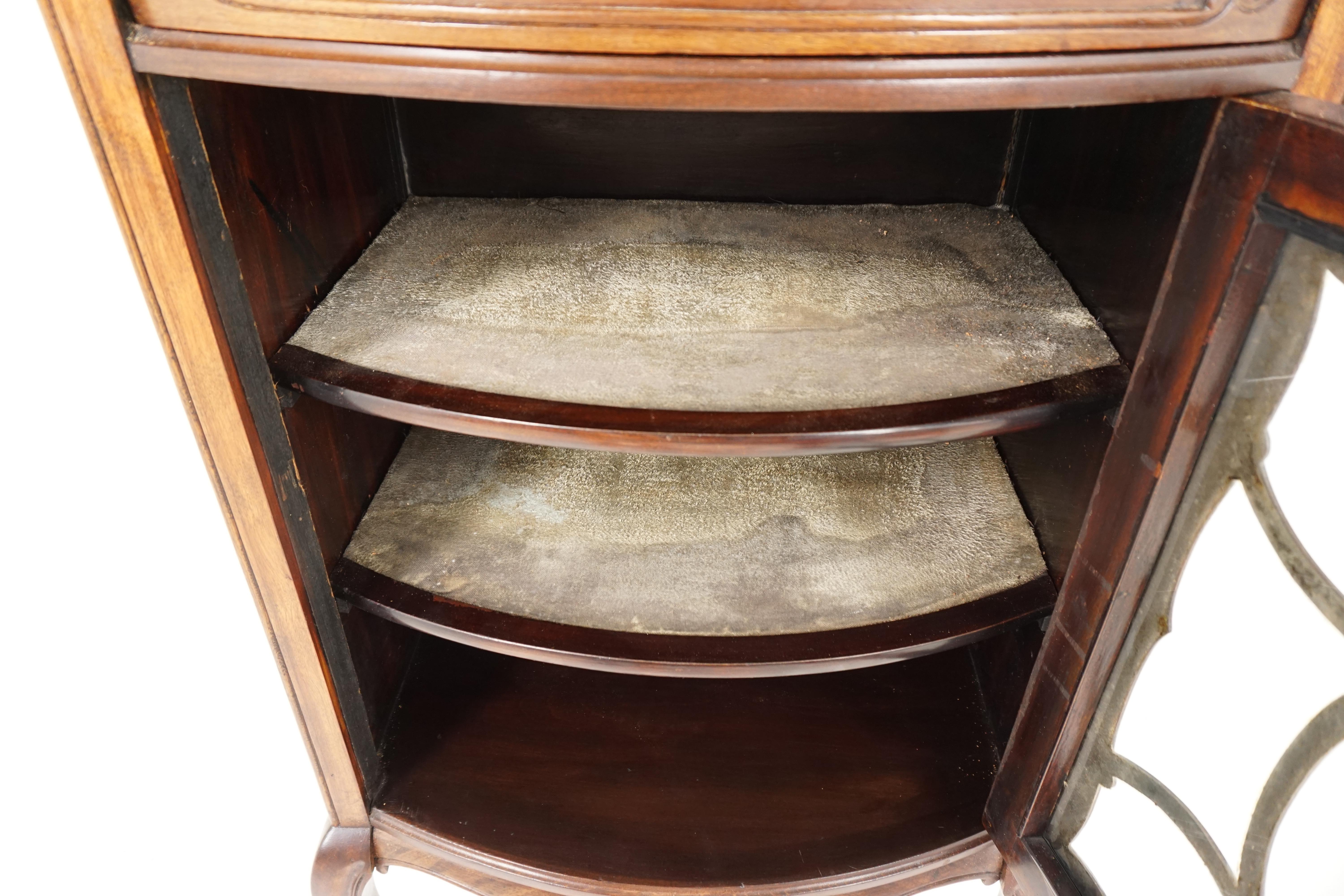 Antique Art Nouveau Walnut Sheet Music Cabinet, Scotland, 1900, B1801 In Good Condition In Vancouver, BC