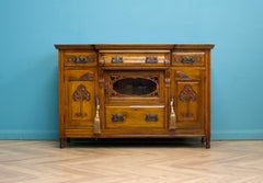 Antique Art Nouveau Walnut Sideboard, 1900s