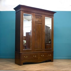 Antique Art Nouveau Wardrobe, 1900s