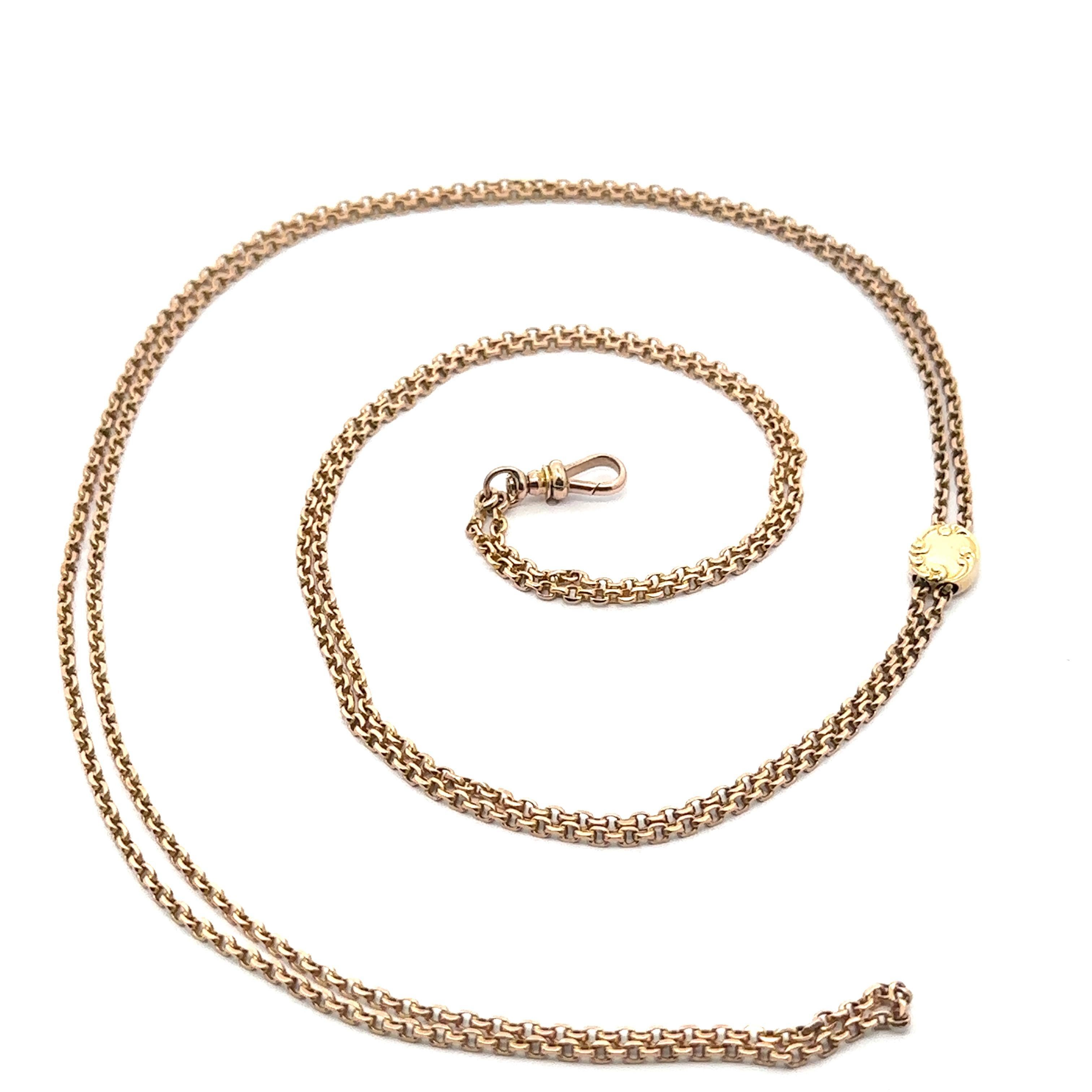 Material: Solid 10k Yellow Gold 
Weight: 17.8 Grams
Chain Type: Dual Cable Link
Chain Length: 24.5 inches (measured next to a ruler)
Chain Width: 1.7mm each, 3.3mm together (approx.)
Charm Dimensions: 9.5x8.1mm (0.37x0.32