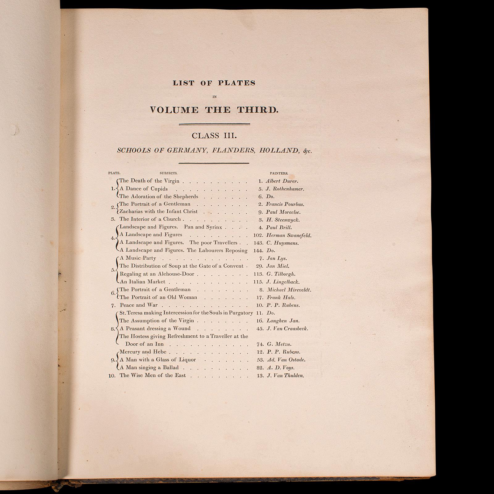Georgien Livre de référence artistique ancienne Marquis Of Stafford Collection Vol. 3, géorgien, 1818 en vente