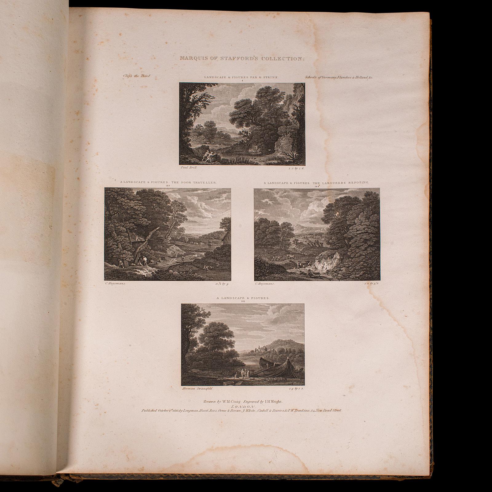 Livre de référence artistique ancienne Marquis Of Stafford Collection Vol. 3, géorgien, 1818 Bon état - En vente à Hele, Devon, GB