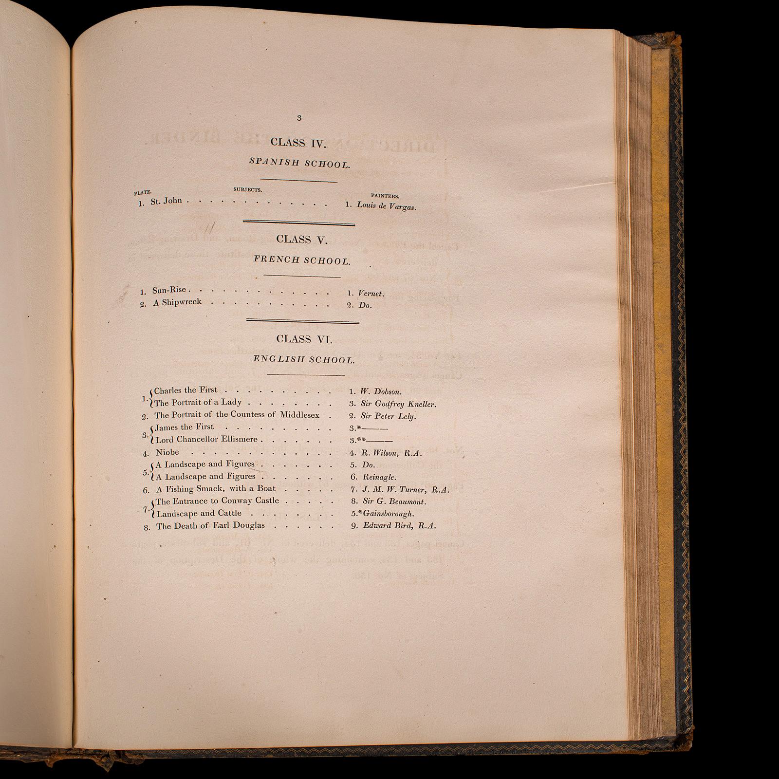Livre de référence artistique ancienne Marquis Of Stafford Collection Vol. 3, géorgien, 1818 en vente 2
