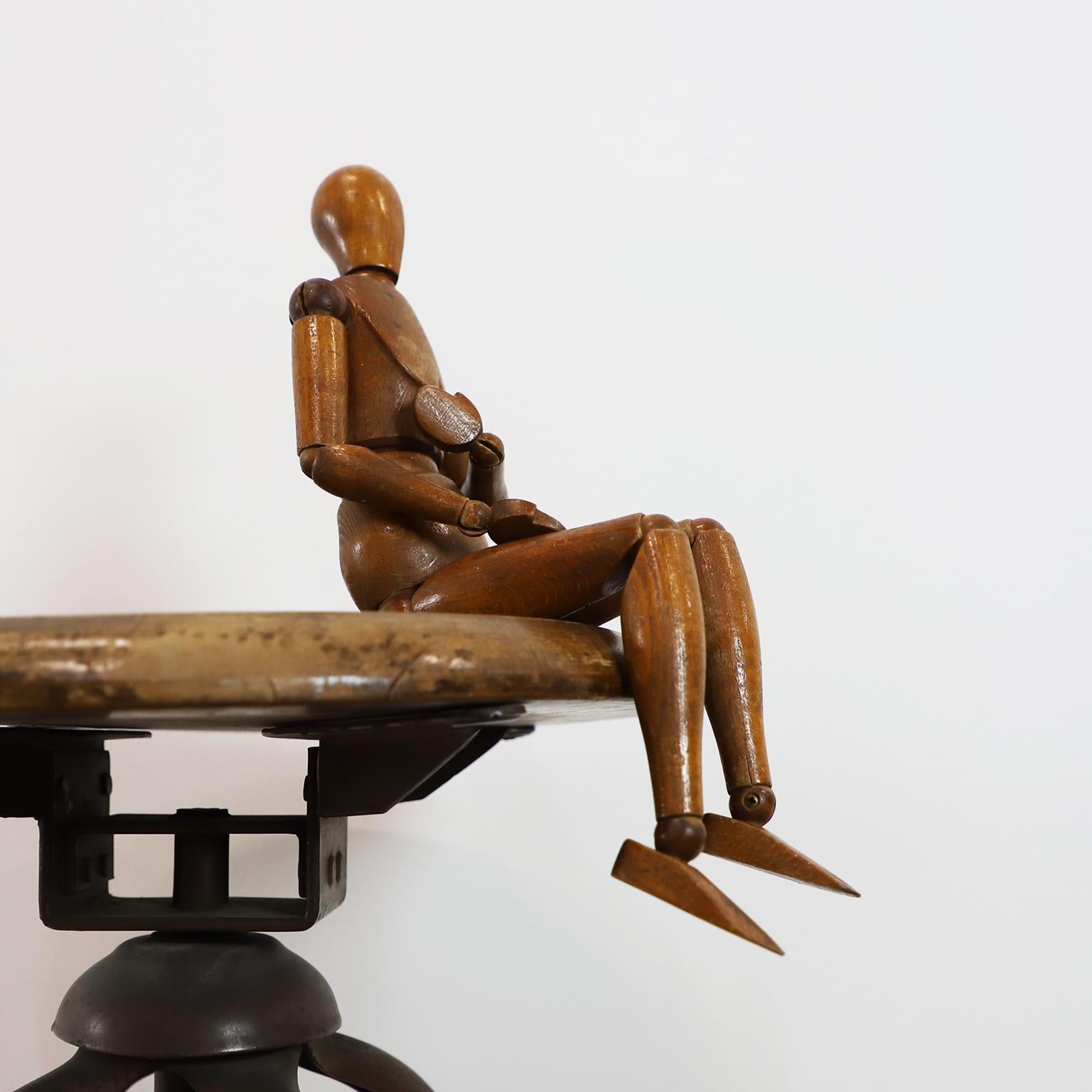 Mannequin d'artiste articulé ancien État moyen - En vente à Mexico City, CDMX