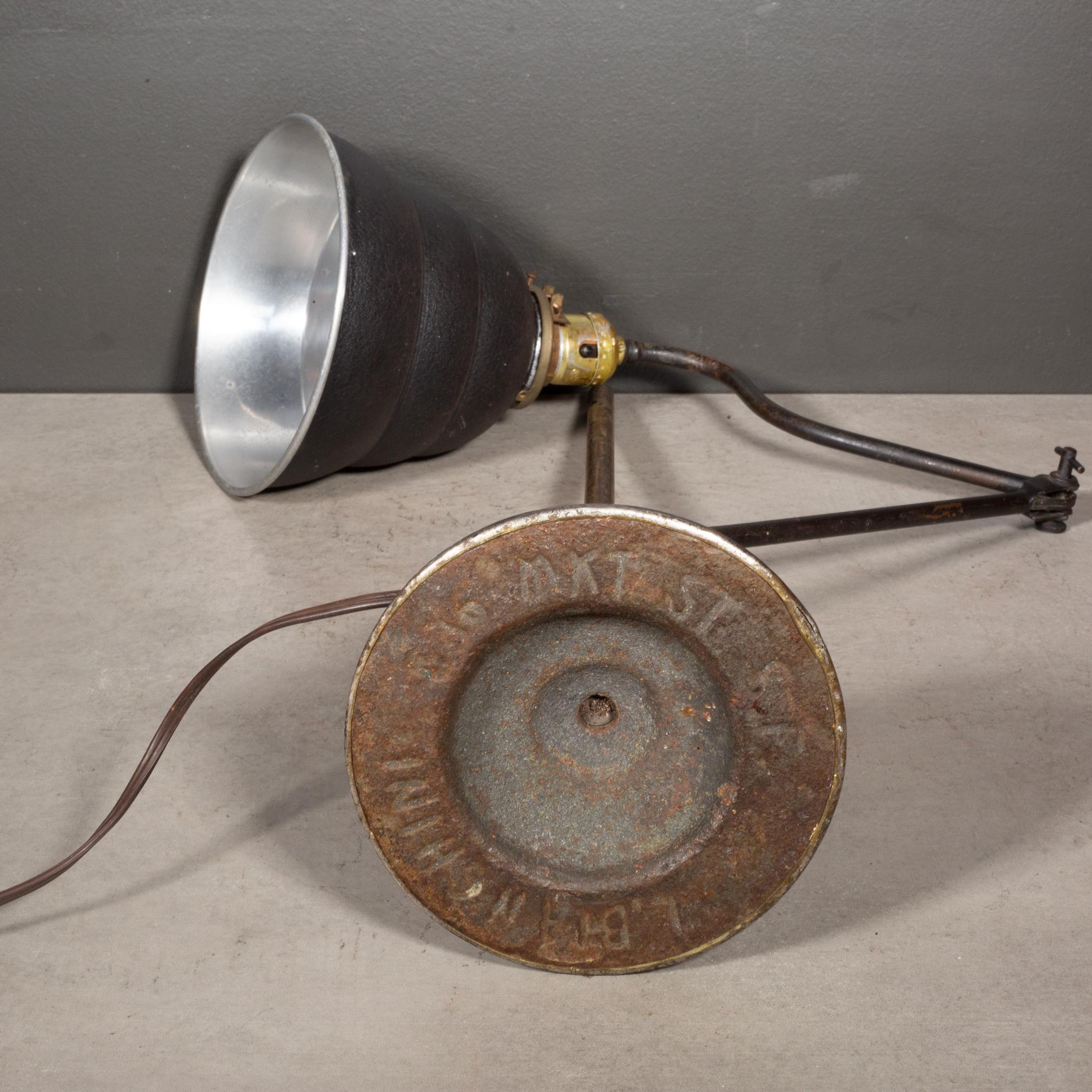 Antique Articulating Industrial Task Lamp c.1920-1940 For Sale 5