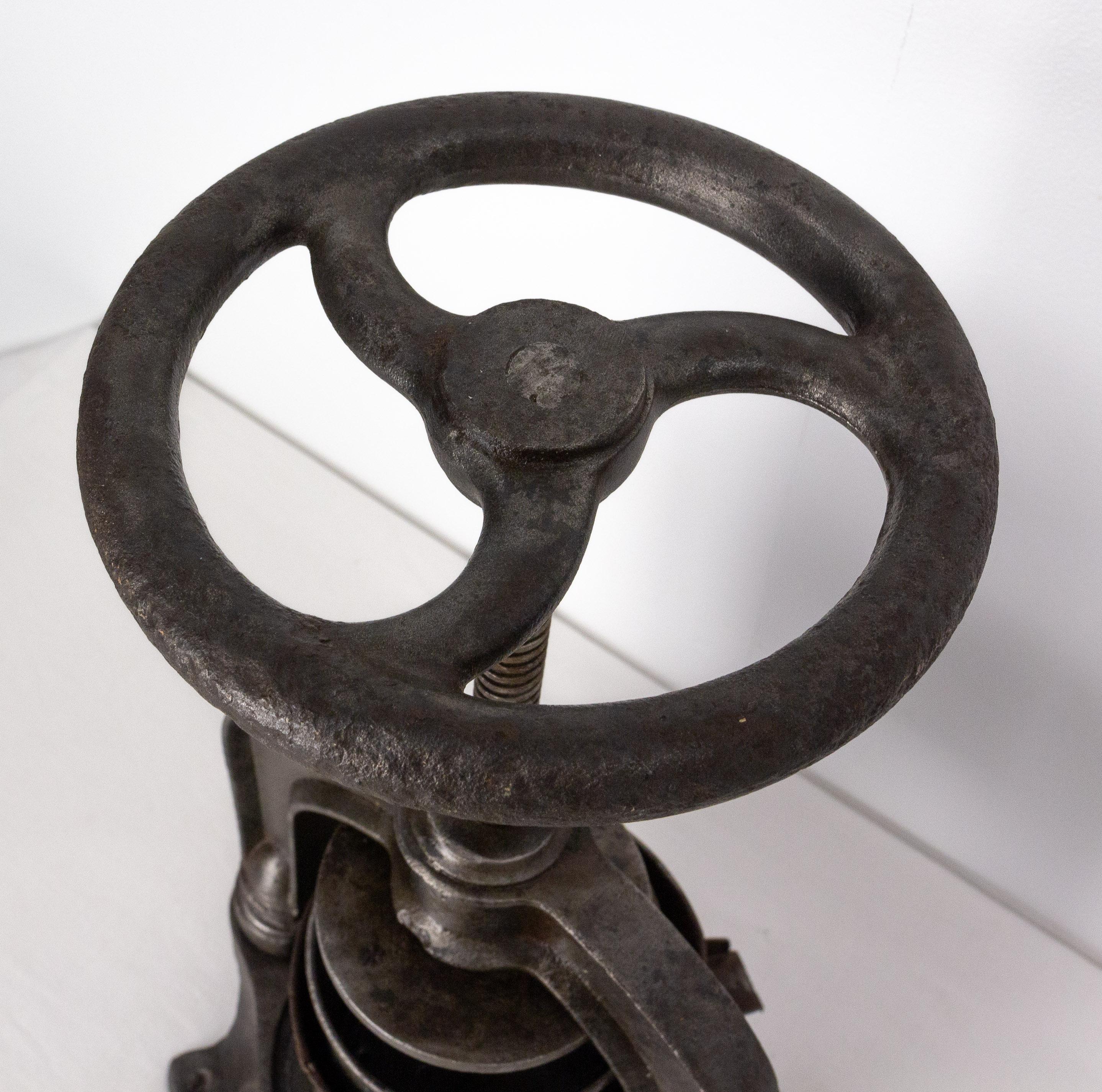 antique cast iron press