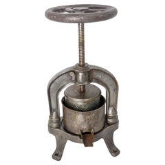 Used Artisanal Fruit Press Cast Iron, France, circa 1880