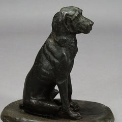 Antique Artistic Bronze Cast of a Retriever, Germany, circa 1900