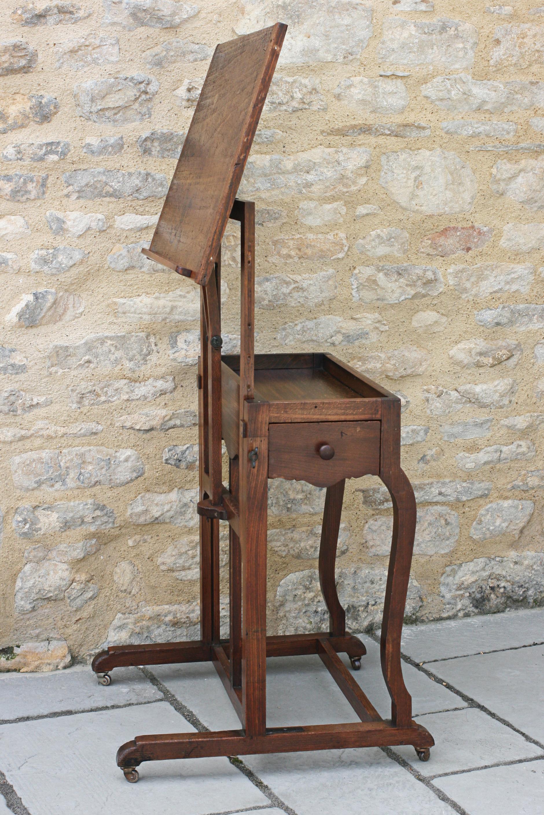 Antique Artists Easel and Table 2