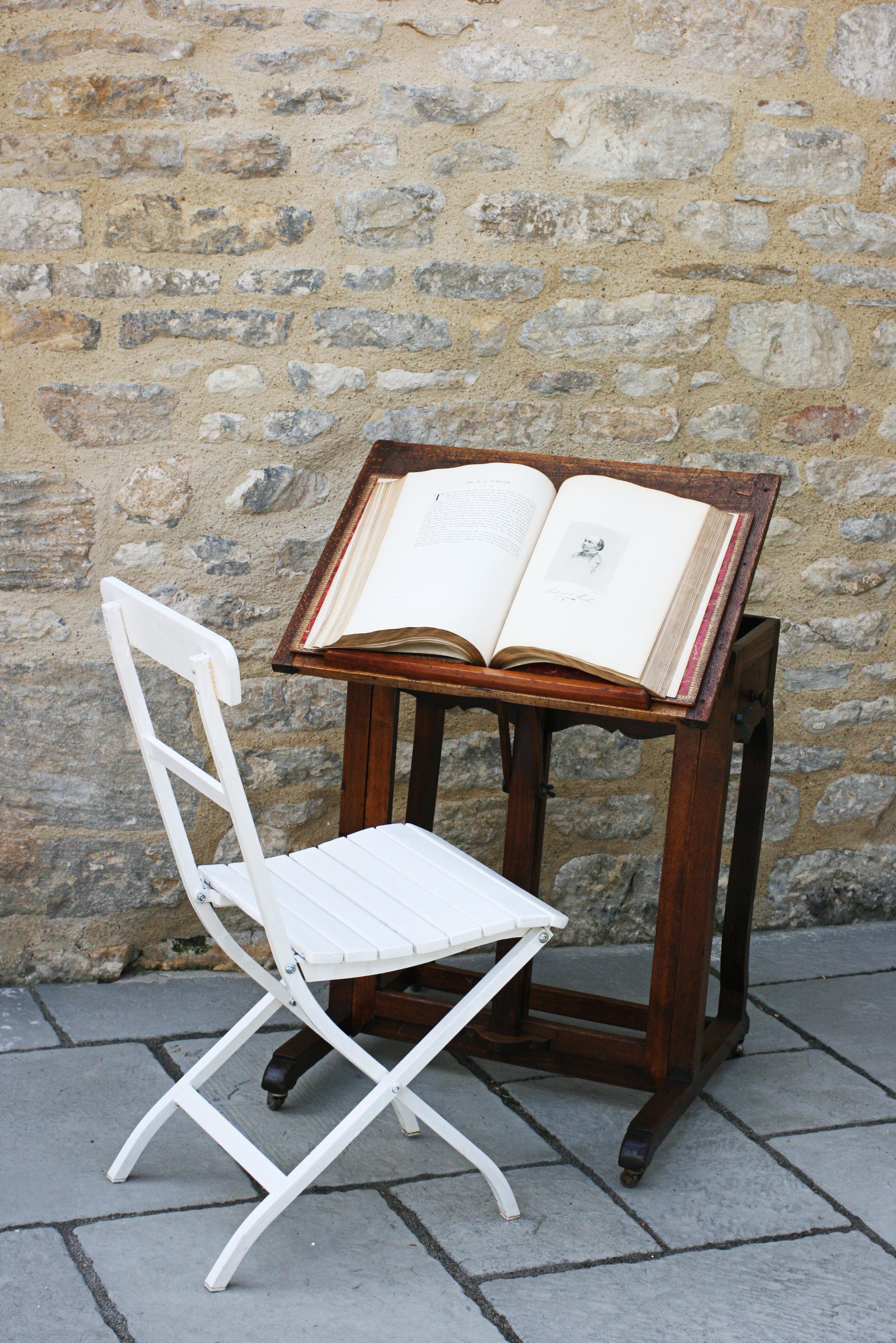 Antique Artists Easel and Table 6