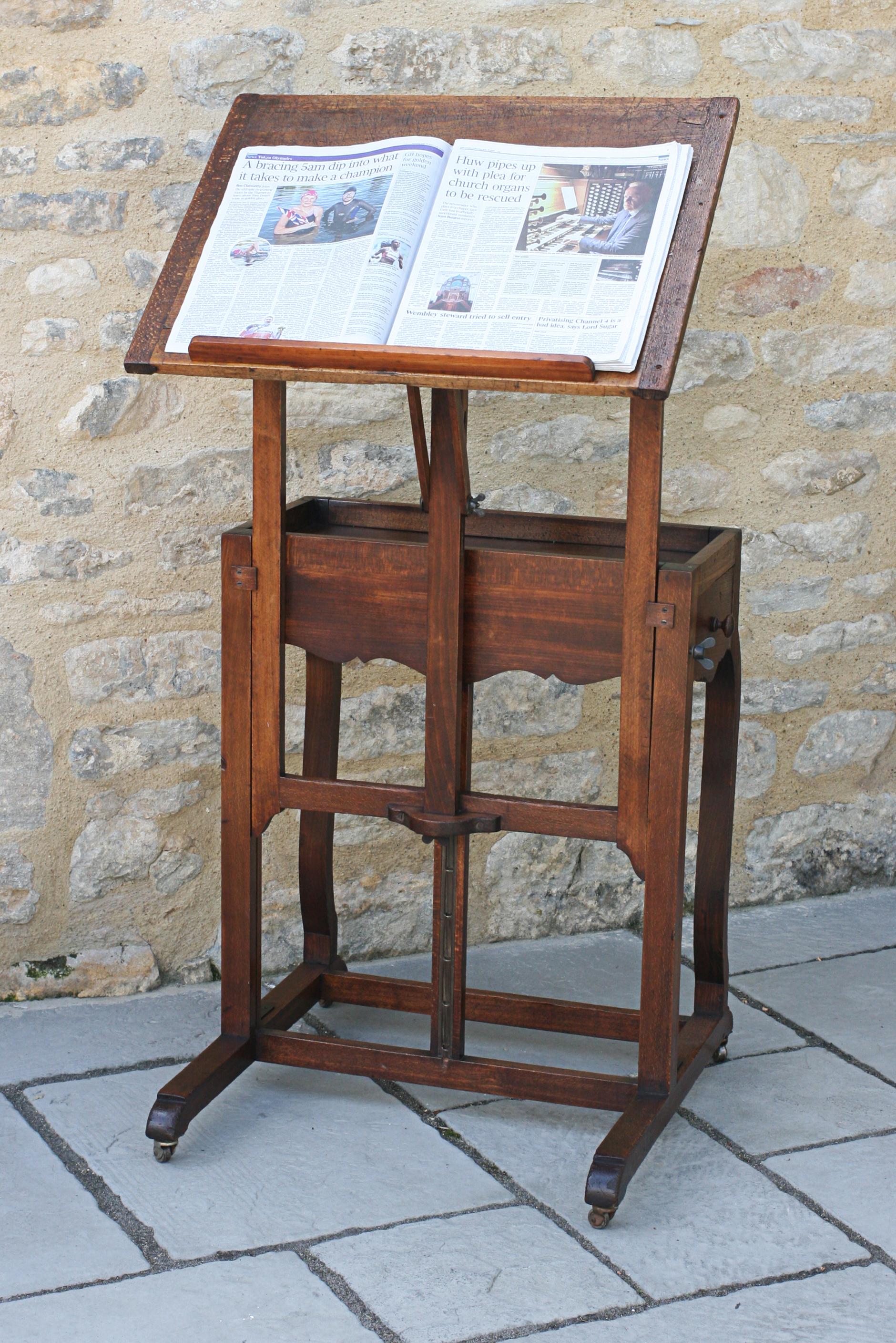 Antique Artists Easel and Table 10