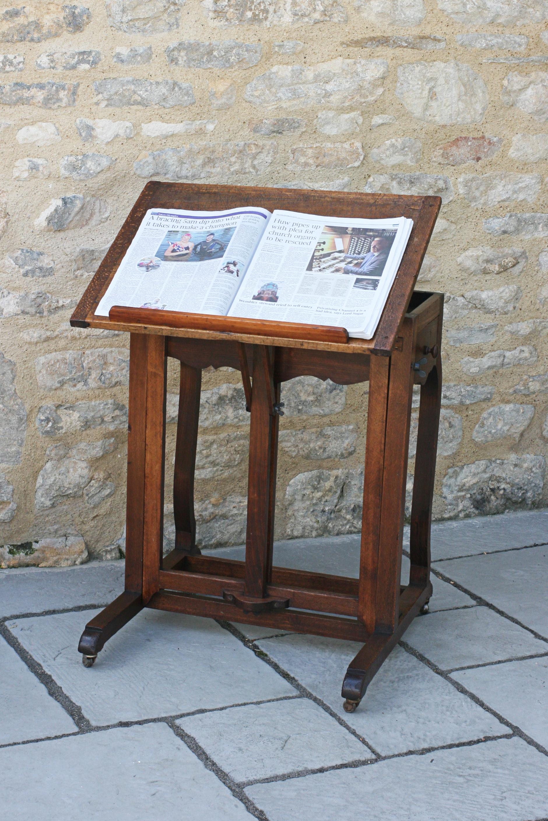Antique Artists Easel and Table 11