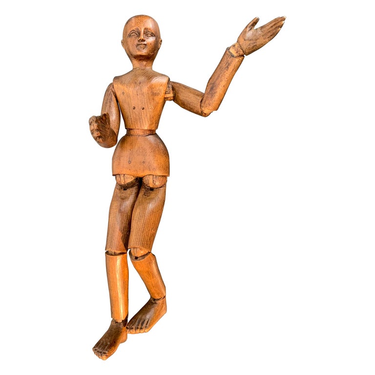 Antique Artists Mannequin Walnut, France For Sale at 1stDibs
