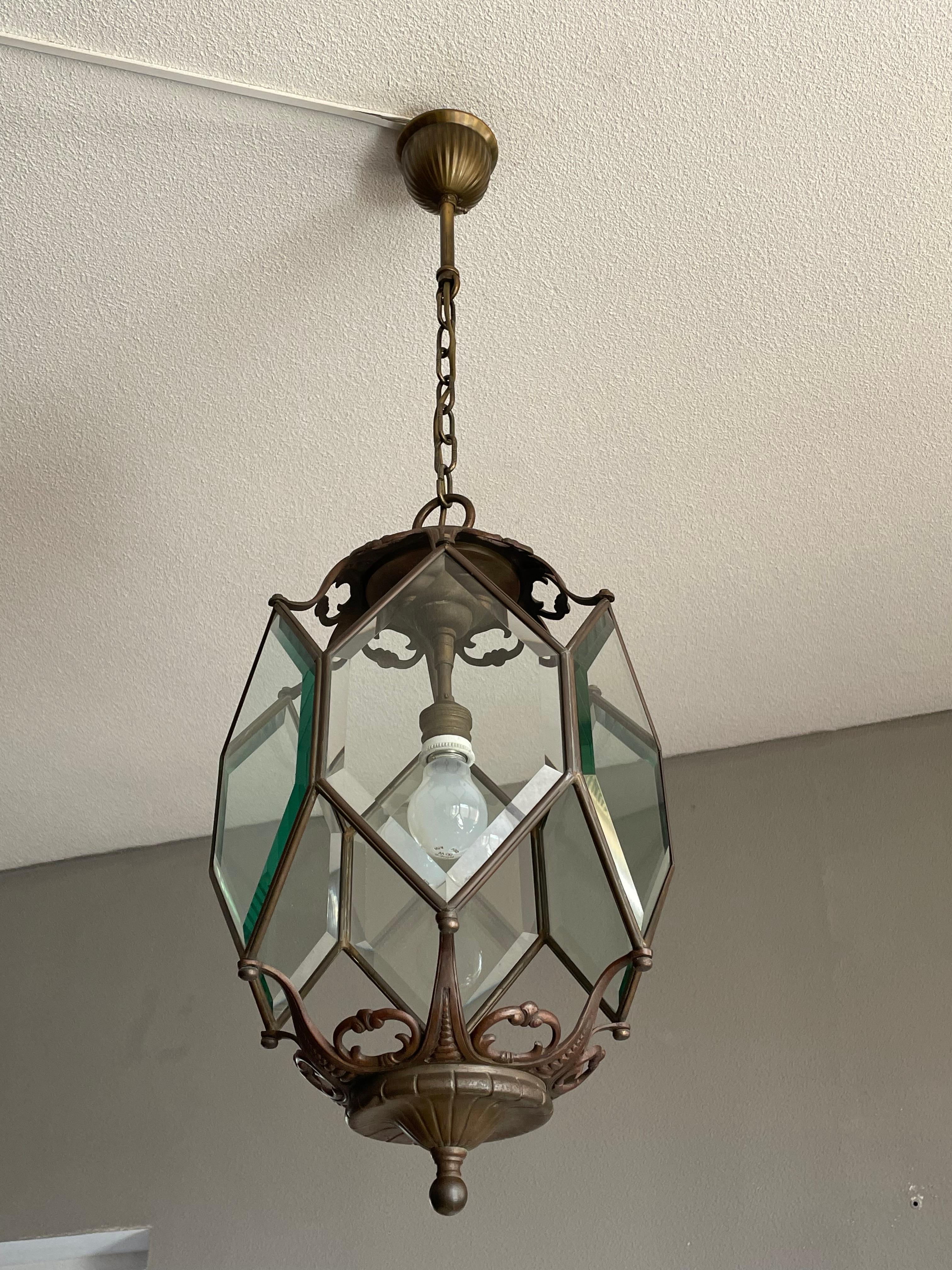 bronze lantern pendant light