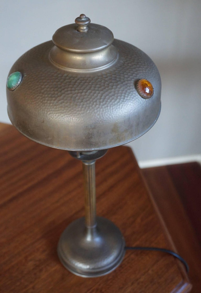 Antique Arts and Crafts Copper and Brass Table/Desk Lamp ...