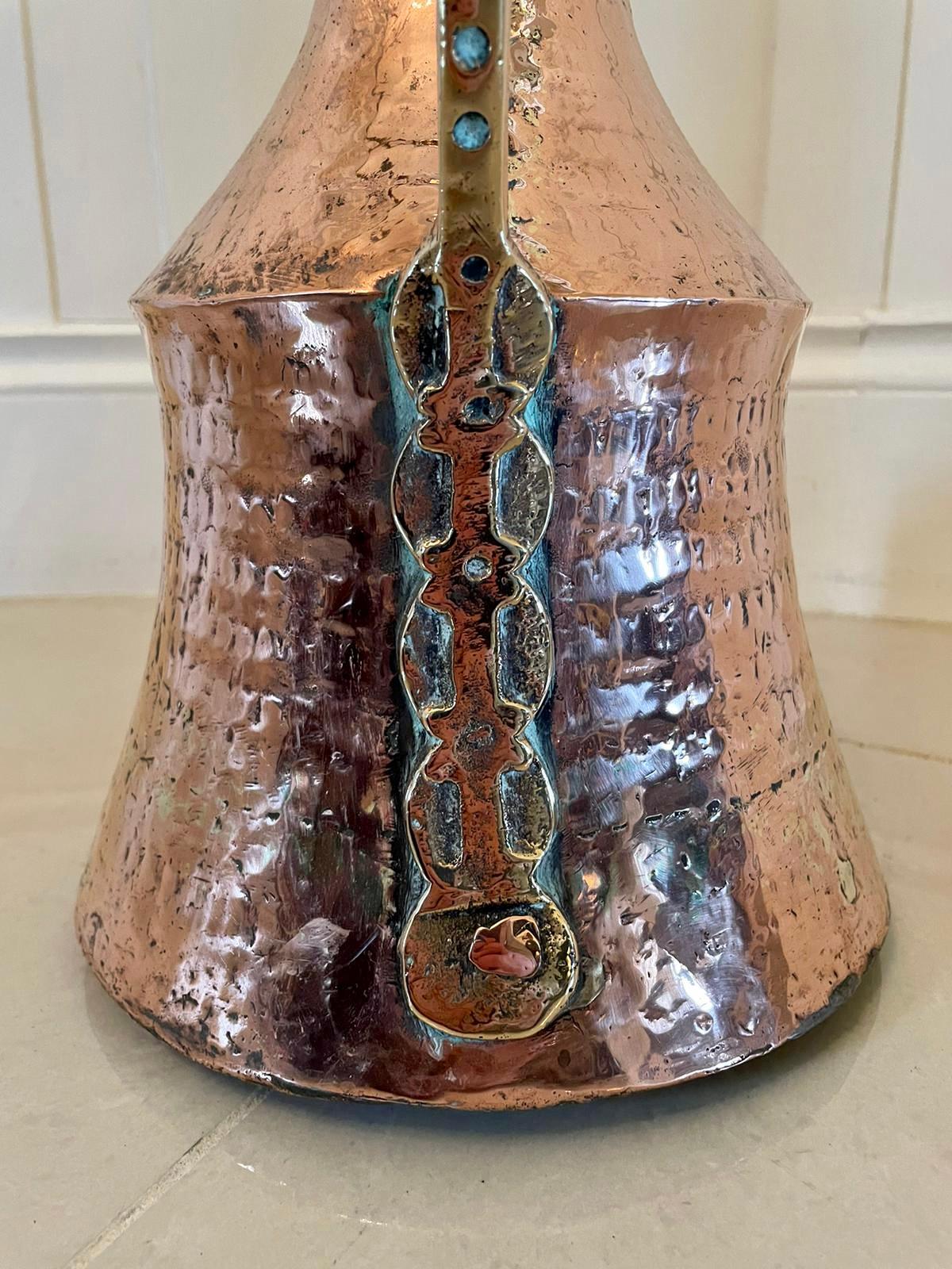 vintage copper water pitcher