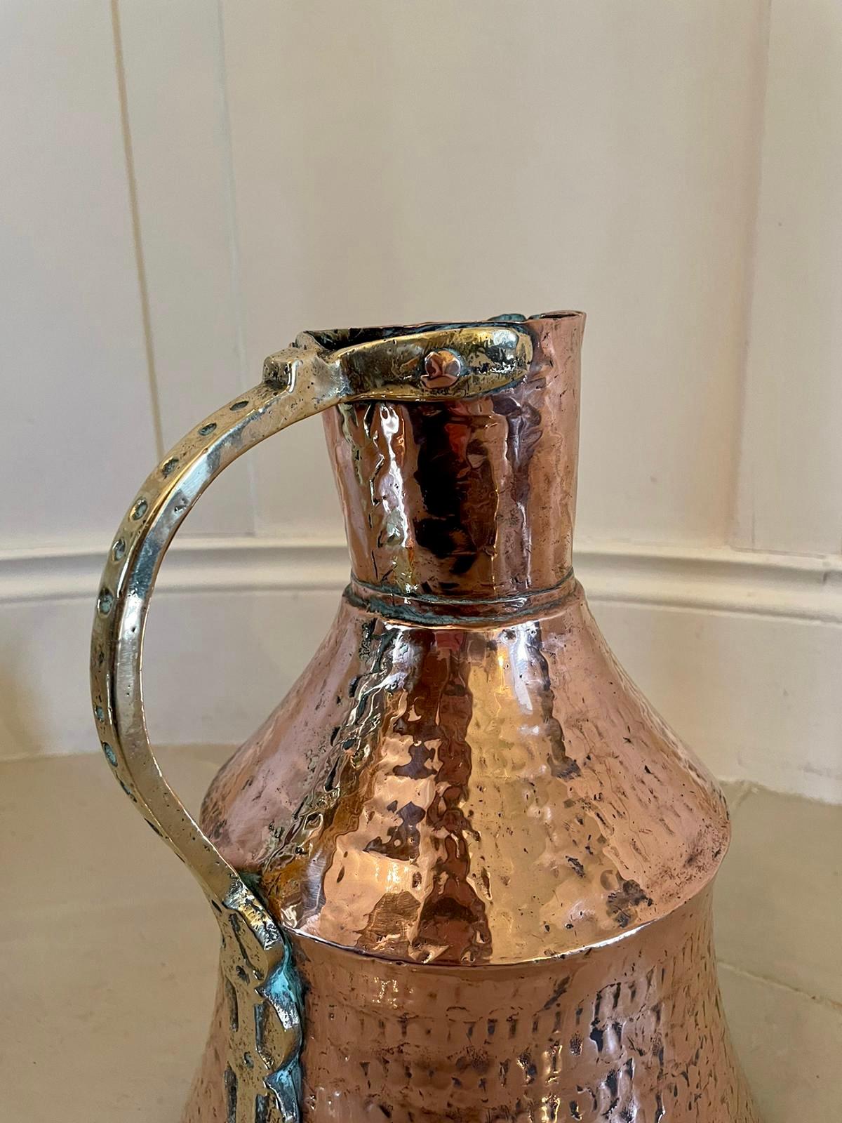antique copper water jug
