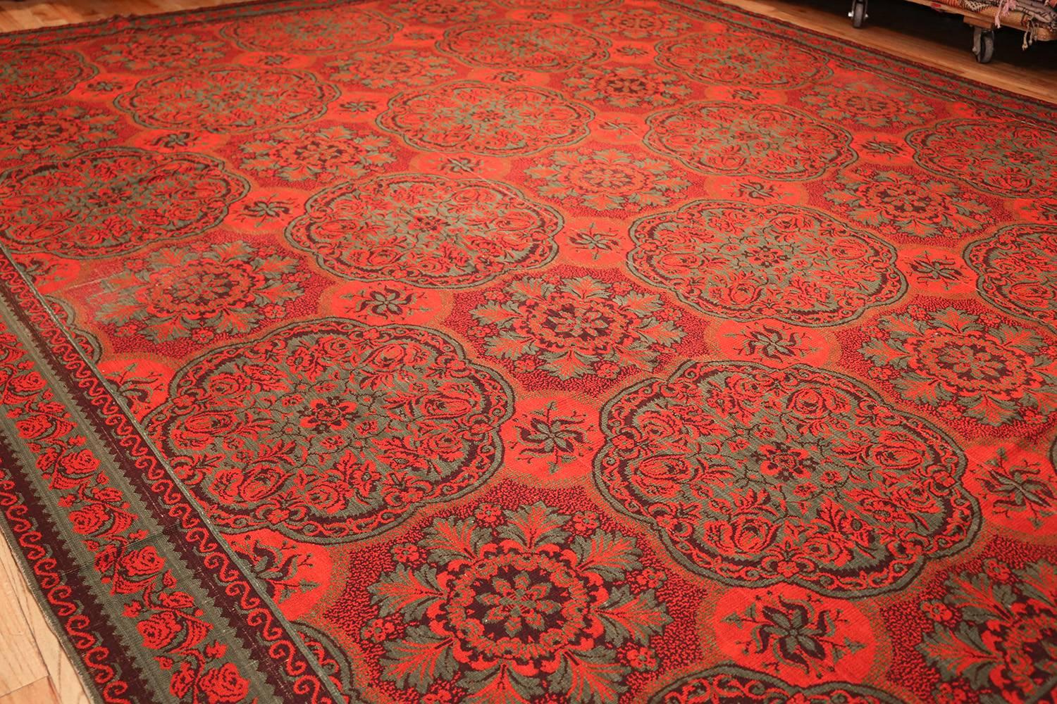 19th Century Nazmiyal Antique Arts & Crafts English Wilton Carpet. 12 ft 8 in x 15 ft