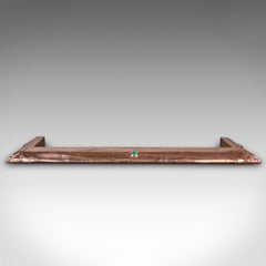 Antique Arts and Crafts Fire Kerb, English, Copper, Fireside Surround, Victorian