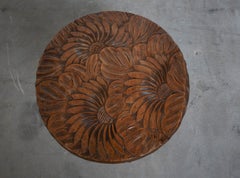 Antique Arts And Crafts Liberty & Co. Japanese Carved Side Table Wine Table