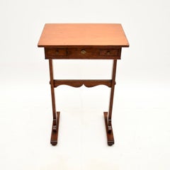 Antique Arts and Crafts Mahogany Side Table / Work Box