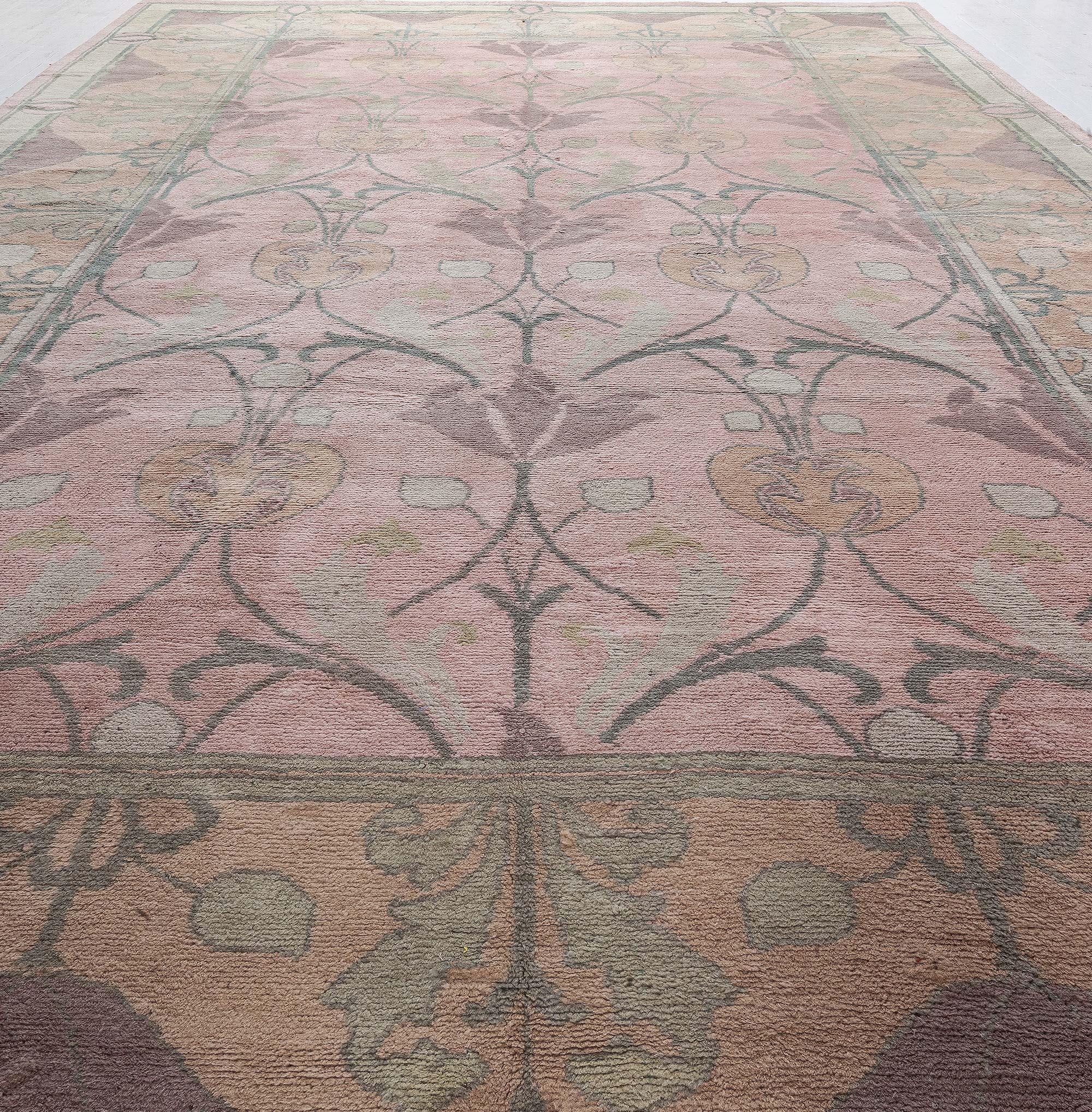 Hand-Knotted Antique Arts and Crafts Rug For Sale