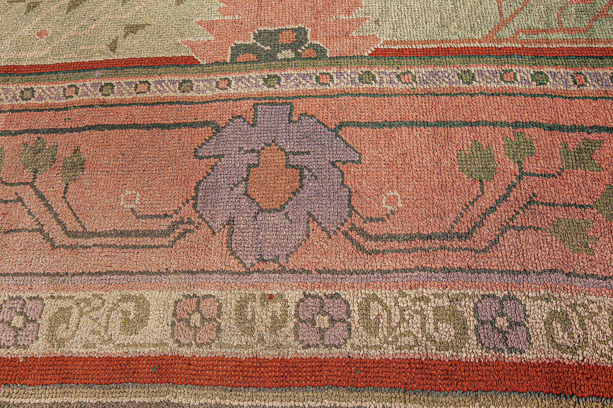 Antique Arts and Crafts Runner by Gavin Morton In Good Condition For Sale In New York, NY