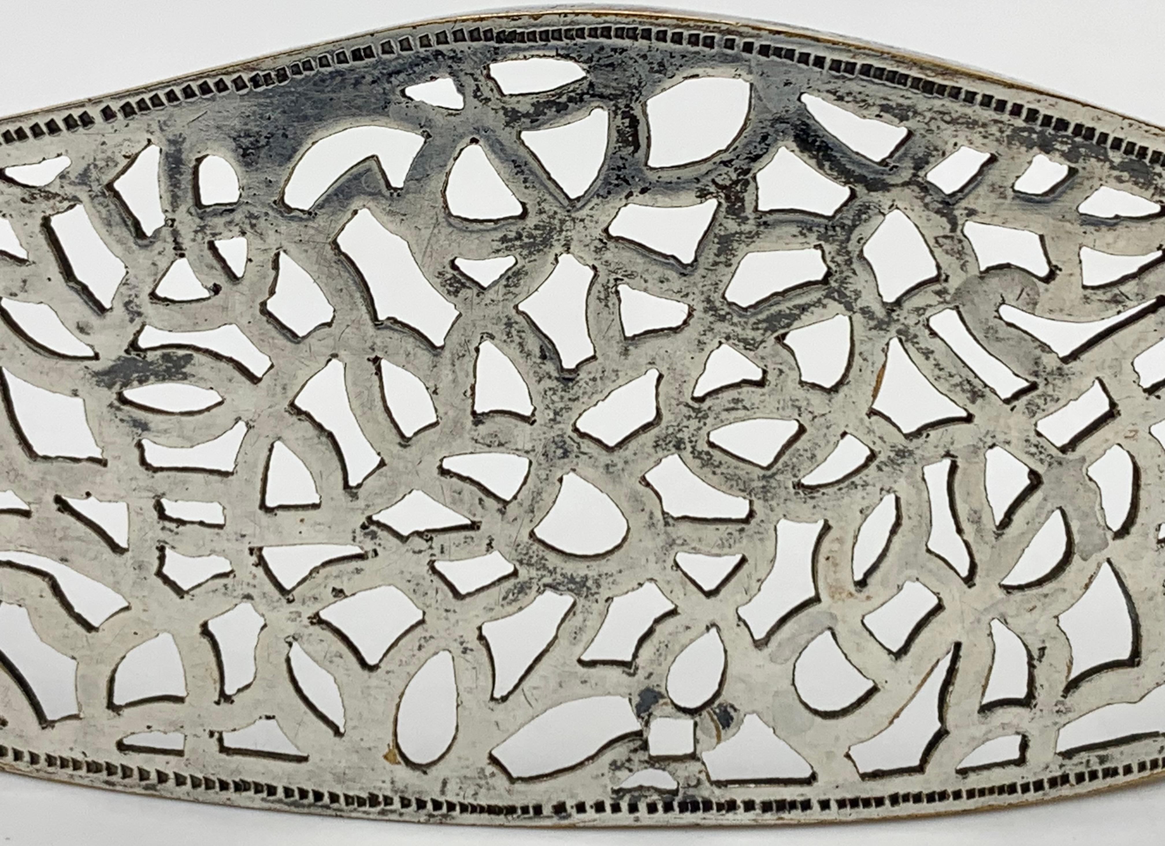 Antike Arts and Crafts Silber Platte Tiara Kopf Ornament  im Zustand „Gut“ im Angebot in Munich, Bavaria