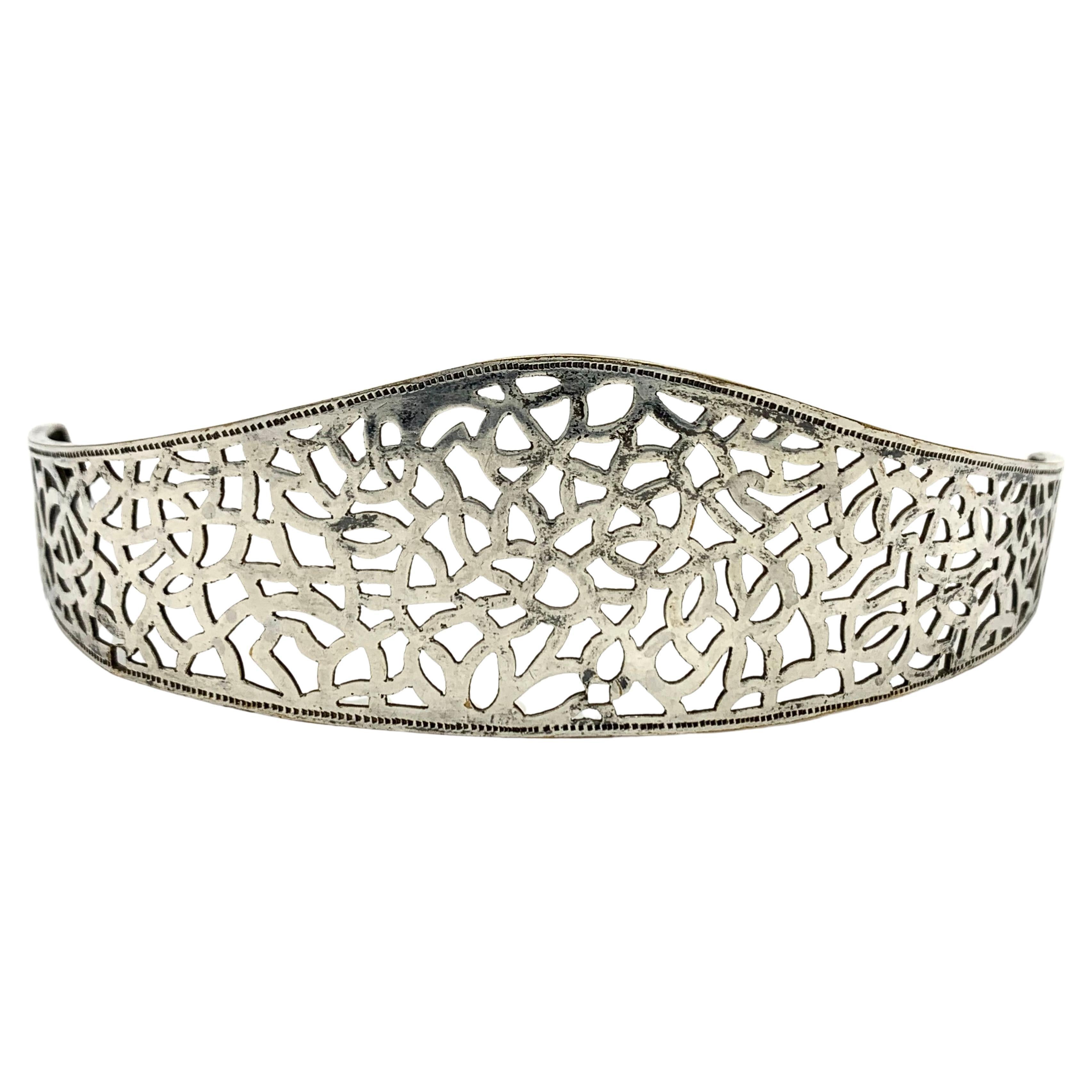 Antike Arts and Crafts Silber Platte Tiara Kopf Ornament  im Angebot