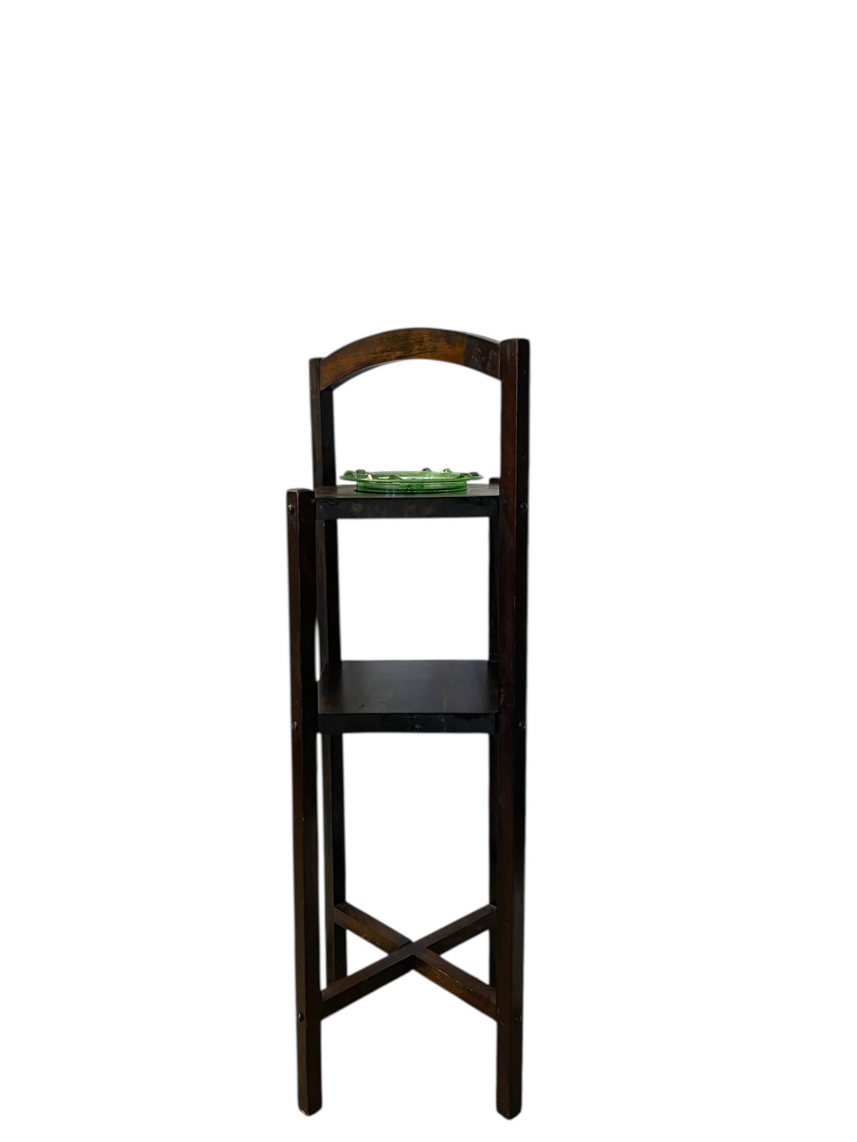 Antique Arts and Crafts Two Tiered Ashtray Smokers Accent Table For Sale 3