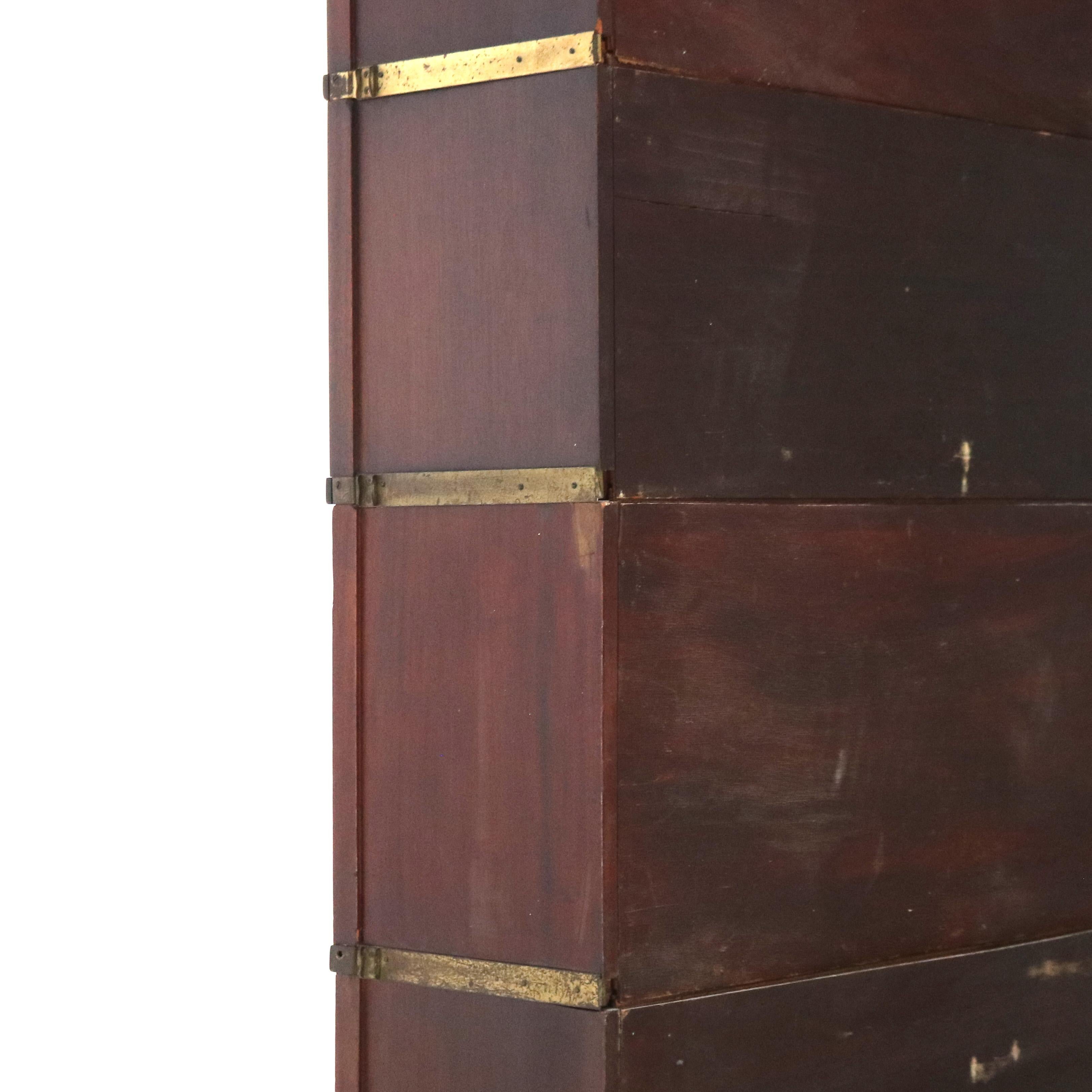 Antique Arts & Crafts 5-Stack Mahogany Globe Wernicke Mission Barrister Bookcase 3