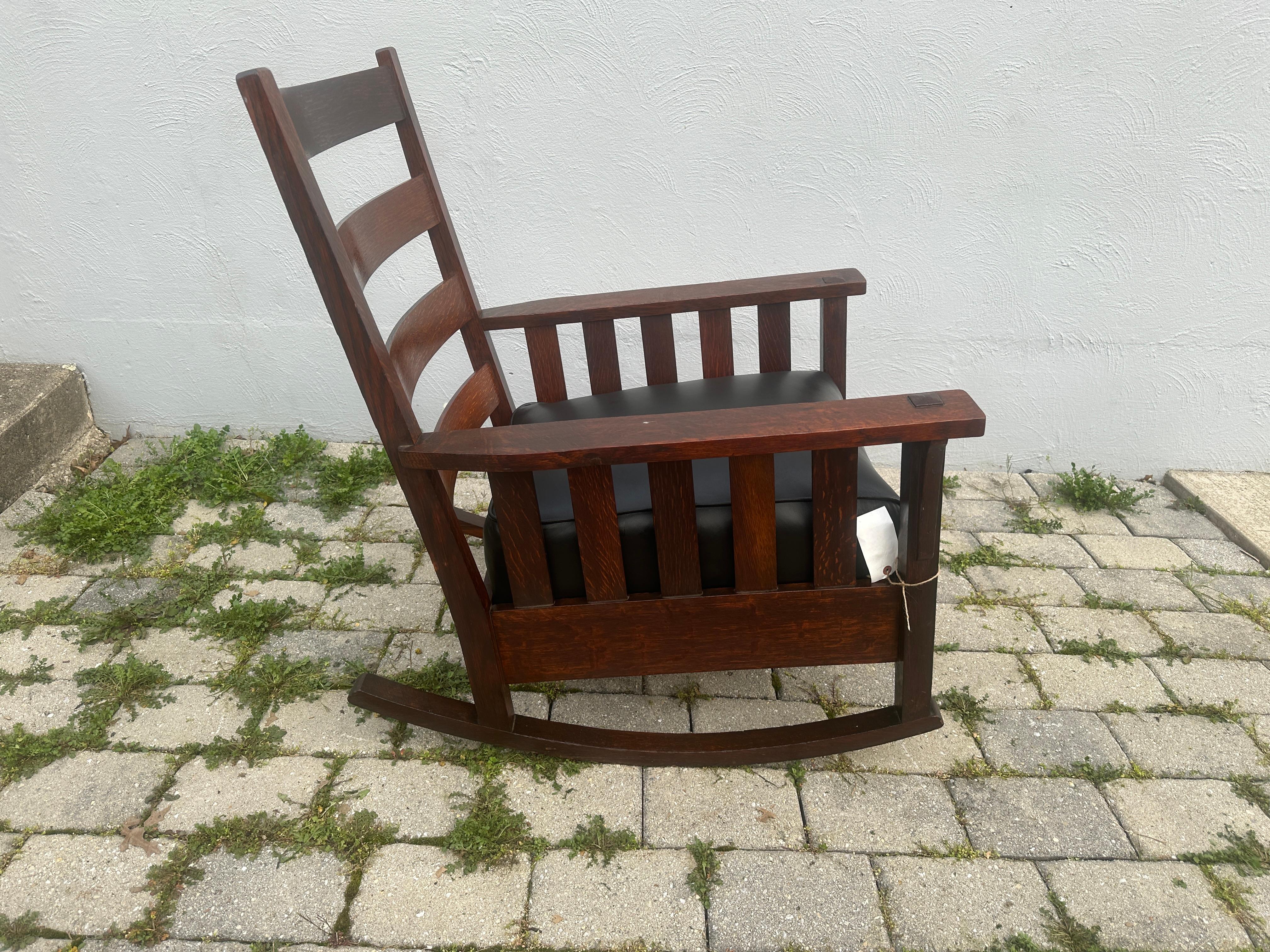 Sillón antiguo Arts & Crafts de Harden - Stickley era W7860  EN  VENTA Estadounidense