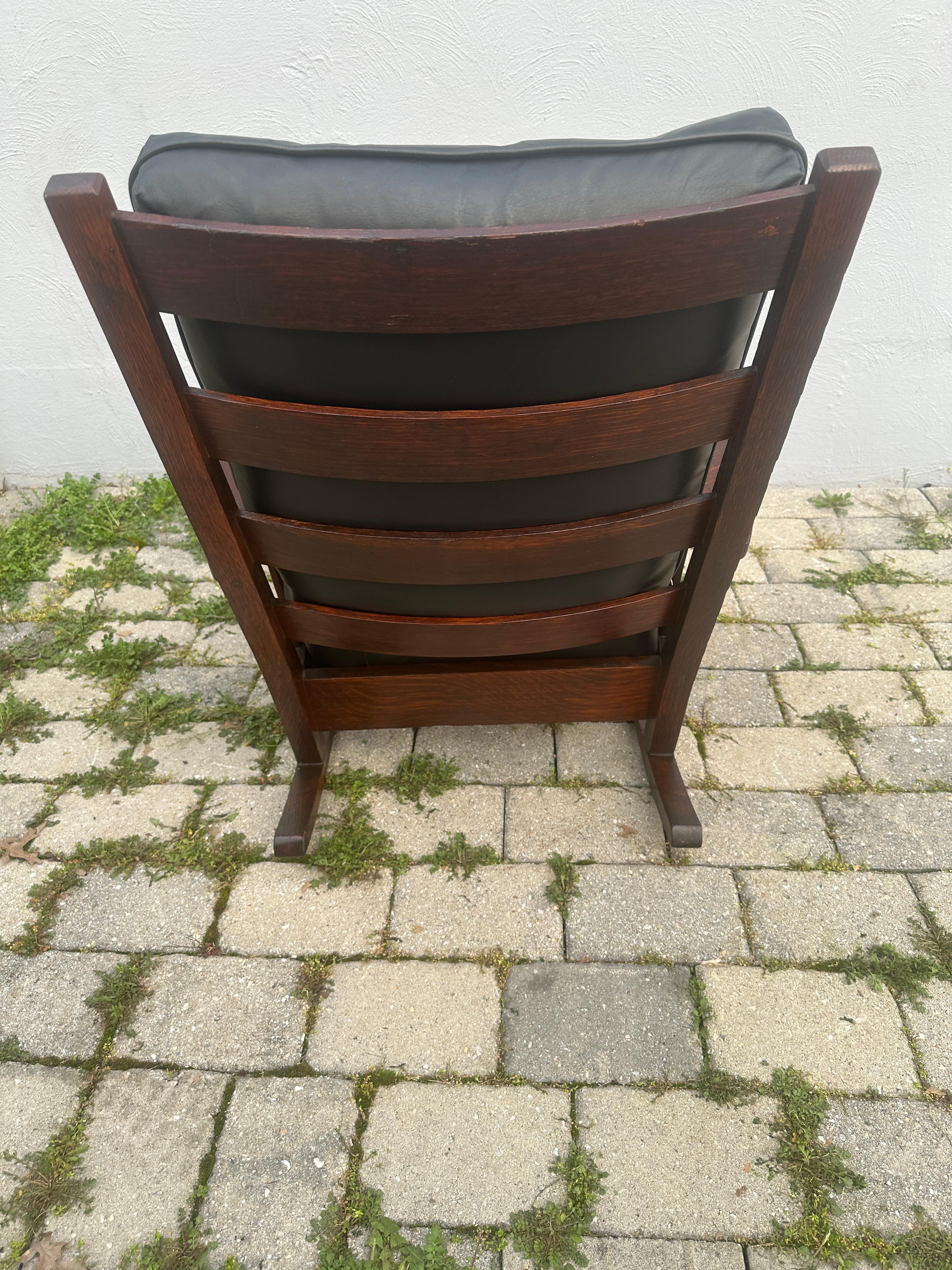 Sillón antiguo Arts & Crafts de Harden - Stickley era W7860  EN  VENTA siglo XX